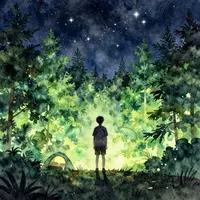 Paisaje nocturno de ensueño