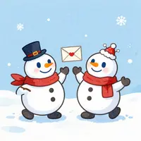 Cartoon Snowmen