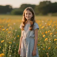 Mädchen in der Natur