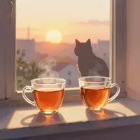 هنر سیلوئت گربه