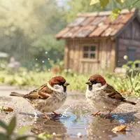 پرندگان آبرنگ