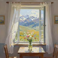 Arte de vista a la montaña