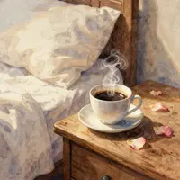 قهوه در رختخواب