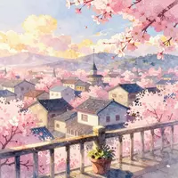Cidade anime fantástica