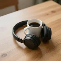 قهوة وسماعات