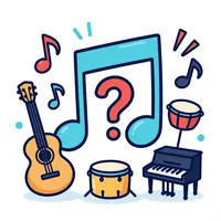 Musikinstrumente Doodle