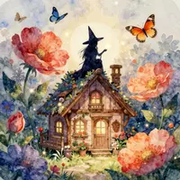 Fantasy akvarelová ilustrace