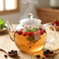 نمای نزدیک از چای گیاهی