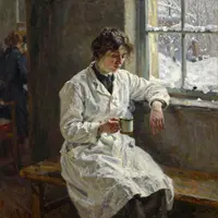 Lukisan Doktor Vintage