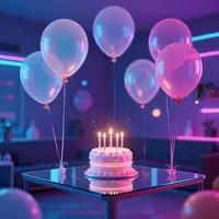 Futuristischer Geburtstag