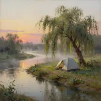 Campeggio romantico