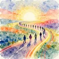 Arte di squadra ispirante