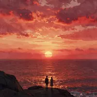 غروب دراماتیک