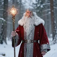 Portret van de wintertovenaar