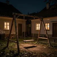 Scene notturne di cortili