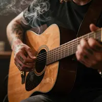 Pemain gitar bertatu