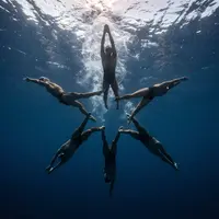 ว่ายน้ำ synchronized