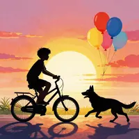 Anak Laki-laki Bersepeda