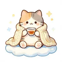 Ilustrasi Kucing yang Nyaman