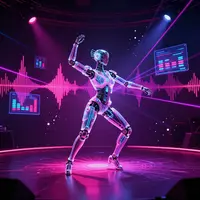 Arte de robot bailarín