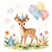 Ilustraciones de cervatillo