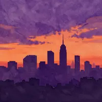 Neon-Sonnenuntergang