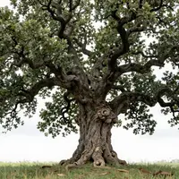 Gnarled Oak Tree