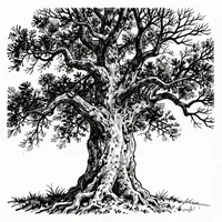 Tuschezeichnungs-Stil