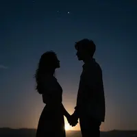 ロマンチックなカップル