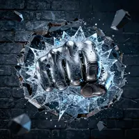 दीवार तोड़ता मुक्का