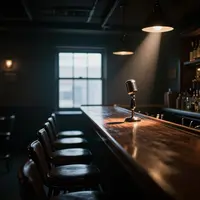 בר בתאורה עמומה