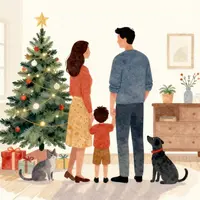 خانواده با حیوانات خانگی