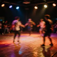 抽象的なダンスフロア