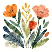 زهور تجريدية