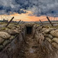 Военная траншея