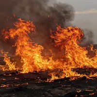 Өртенген пейзаж