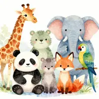 حیوانات آبرنگی