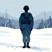 সীমান্ত রক্ষীর সিলুয়েট