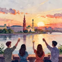 कज़ान शहर का दृश्य