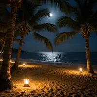 Ambiance de Plage Nocturne