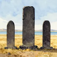 Древние каменные стелы