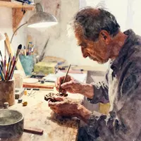 बुजुर्ग शिल्पकार