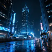 नियॉन नीली रोशनी