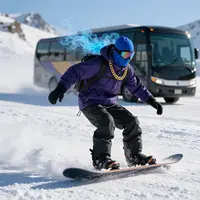 غول چراغ جادو در حال اسنوبورد