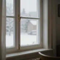 Vinterfönsterutsikt