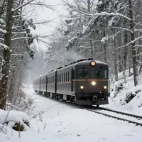 Winterliche Zugreise