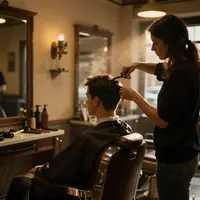 Sartaroshxona manzarasi