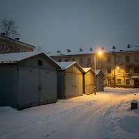 حیاط برفی روسی