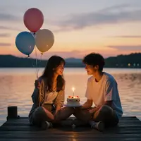 لحظات کیک و دوستی