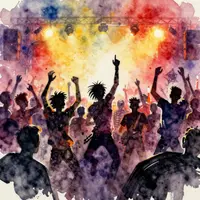 पंक रॉक कॉन्सर्ट